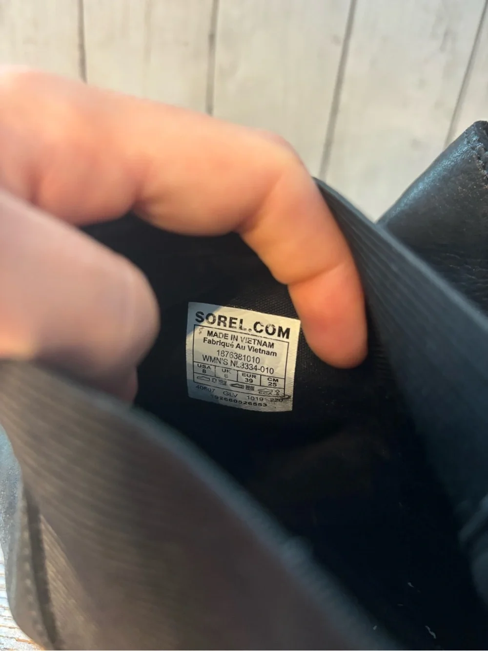 Sorel Women's Black Leather Ankle Booties